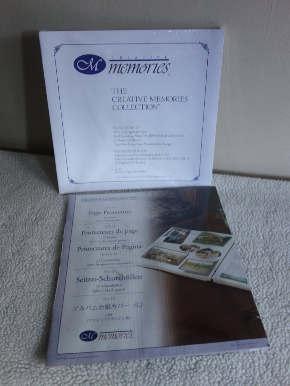 New Sealed CREATIVE MEMORIES 12x12 Scrapbook Pages & Page Protectors